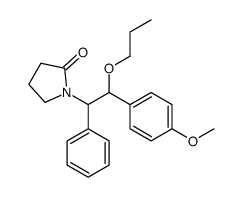 1-[2-(4-methoxyphenyl)-1-phenyl-2-propoxyethyl]pyrrolidin-2-one Structure