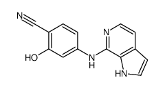 2-hydroxy-4-(1H-pyrrolo[2,3-c]pyridin-7-ylamino)benzonitrile结构式