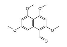 2,4,5,7-tetramethoxynaphthalene-1-carbaldehyde结构式