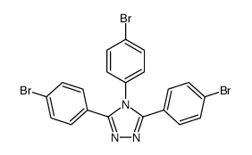3,4,5-tris(4-bromophenyl)-1,2,4-triazole Structure