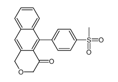5-(4-methylsulfonylphenyl)-1H-benzo[g]isochromen-4-one Structure
