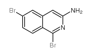 1,6-二溴异喹啉-3-胺结构式