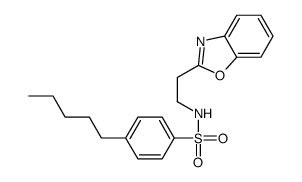 N-[2-(1,3-benzoxazol-2-yl)ethyl]-4-pentylbenzenesulfonamide Structure