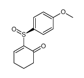 (S)-(+)-2-(p-anisylsulfinyl)-2-cyclohexenone结构式