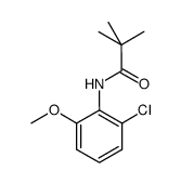 N-(2-chloro-6-methoxyphenyl)-2,2-dimethylpropionamide结构式