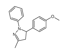 5-(4-methoxyphenyl)-3-methyl-1-phenyl-4,5-dihydro-1H-pyrazole Structure