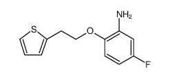 Benzenamine, 5-fluoro-2-[2-(2-thienyl)ethoxy] Structure