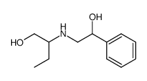 2-(2-hydroxy-2-phenyl-ethylamino)-butan-1-ol结构式