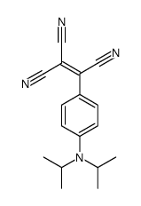 2-[4-[di(propan-2-yl)amino]phenyl]ethene-1,1,2-tricarbonitrile Structure