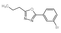 2-(3-溴苯基)-5-丙基-1,3,4-噁二唑结构式