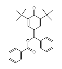 4-(α-benzoyloxy-benzylidene)-2,6-di-tert-butyl-cyclohexa-2,5-dienone Structure
