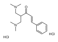 (E)-5-(dimethylamino)-4-[(dimethylamino)methyl]-1-phenylpent-1-en-3-one,dihydrochloride结构式