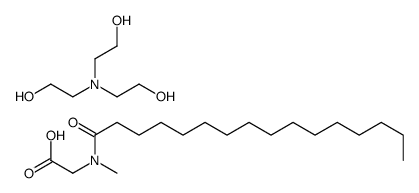 2-[bis(2-hydroxyethyl)amino]ethanol,2-[hexadecanoyl(methyl)amino]acetic acid Structure