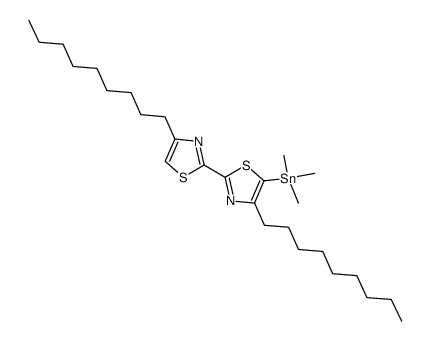 5-trimethylstannyl-4,4'-dinonyl-2,2'-bithiazole Structure