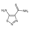 5-aminothiadiazole-4-carbothioamide结构式