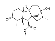 7-hydroxy-1ξ,8ξ-dimethyl-2-oxo-4aβ,7β-gibbane-10β-carboxylic acid methyl ester Structure