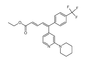ethyl (2E,4Z)-5-[2-(piperidin-1-yl)pyridin-4-yl]-5-[4-(trifluoromethyl)phenyl]-2,4-pentadienoate Structure