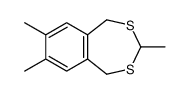 3,7,8-trimethyl-1,5-dihydro-2,4-benzodithiepine结构式