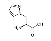 beta-吡唑-1-基丙氨酸结构式