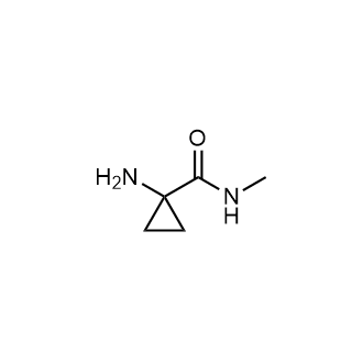 1-氨基-N-甲基环丙烷-1-甲酰胺结构式