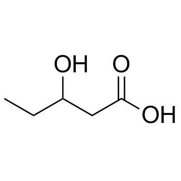 3-Hydroxyvaleric acid Structure