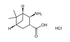 (1R,2R,3R,5R)-2-Amino-6,6-dimethylbicyclo[3.1.1]heptan-3-carboxylic acid hydrochloride Structure