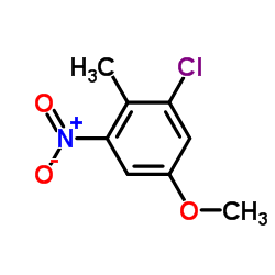 2-氯-4-甲氧基-6-硝基甲苯结构式