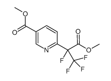 methyl 2-(5'-methoxycarbonylpyridin-2'-yl)perfluoropropionate Structure