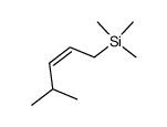 (Z)-(4-methyl-2-pentenyl)trimethylsilane Structure