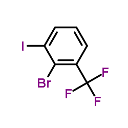 2-Bromo-1-iodo-3-(trifluoromethyl)benzene Structure