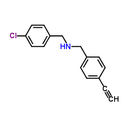 1-(4-Chlorophenyl)-N-(4-ethynylbenzyl)methanamine Structure