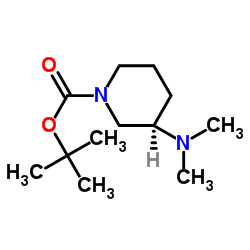 R-N-Boc-3-dimethylaminopiperidine Structure