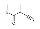 S-methyl 2-cyanopropanethioate Structure