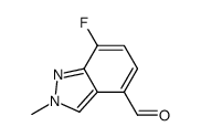 7-fluoro-2-methyl-2H-indazole-4-carbaldehyde Structure