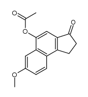 5-acetoxy-7-methoxy-1,2-dihydro-cyclopenta[a]naphthalen-3-one Structure