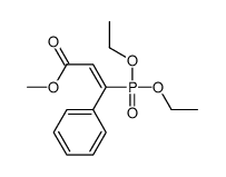 methyl 3-diethoxyphosphoryl-3-phenylprop-2-enoate结构式