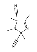 2,3,4,5-tetramethylimidazole-2,4-dicarbonitrile结构式