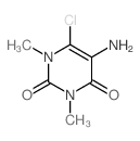 2,4(1H,3H)-Pyrimidinedione,5-amino-6-chloro-1,3-dimethyl- Structure