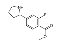 2-氟-4-吡咯烷-2-苯甲酸甲酯结构式