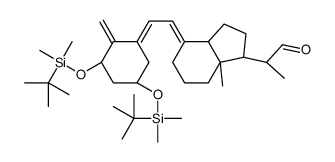 (1S,3R,5E,7E)-1,3-Bis-[(tert-butyldimethylsilyl)oxy]-9,10-secopregna-5,7,10-triene-20-carboxaldehyde Structure