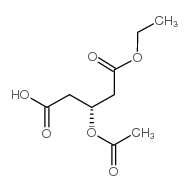 (R)3-乙酰氧基戊二酸单乙酯结构式