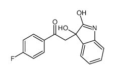 3-[2-(4-fluorophenyl)-2-oxoethyl]-3-hydroxy-1H-indol-2-one Structure
