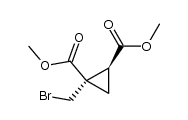 dimethyl cis-1-bromomethylcyclopropane-1,2-dicarboxylate结构式