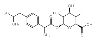布洛芬酰基葡糖苷酸结构式