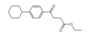 ethyl 4-(p-cyclohexylphenyl)-4-oxobutanoate结构式