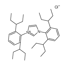 1,3-双(2,6-二(戊-3-基)苯基)-1H-咪唑-3-鎓氯化物结构式
