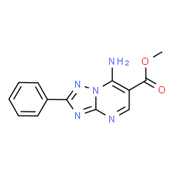 Methyl 7-amino-2-phenyl[1,2,4]triazolo-[1,5-a]pyrimidine-6-carboxylate structure