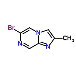6-溴-2-甲基咪唑并[1,2-A]吡嗪结构式