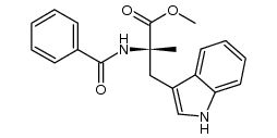 (S)-N2-benzoyl-2-methyltryptophan-methylester Structure