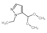 5-(二甲氧基甲基)-1-乙基-1H-吡唑结构式